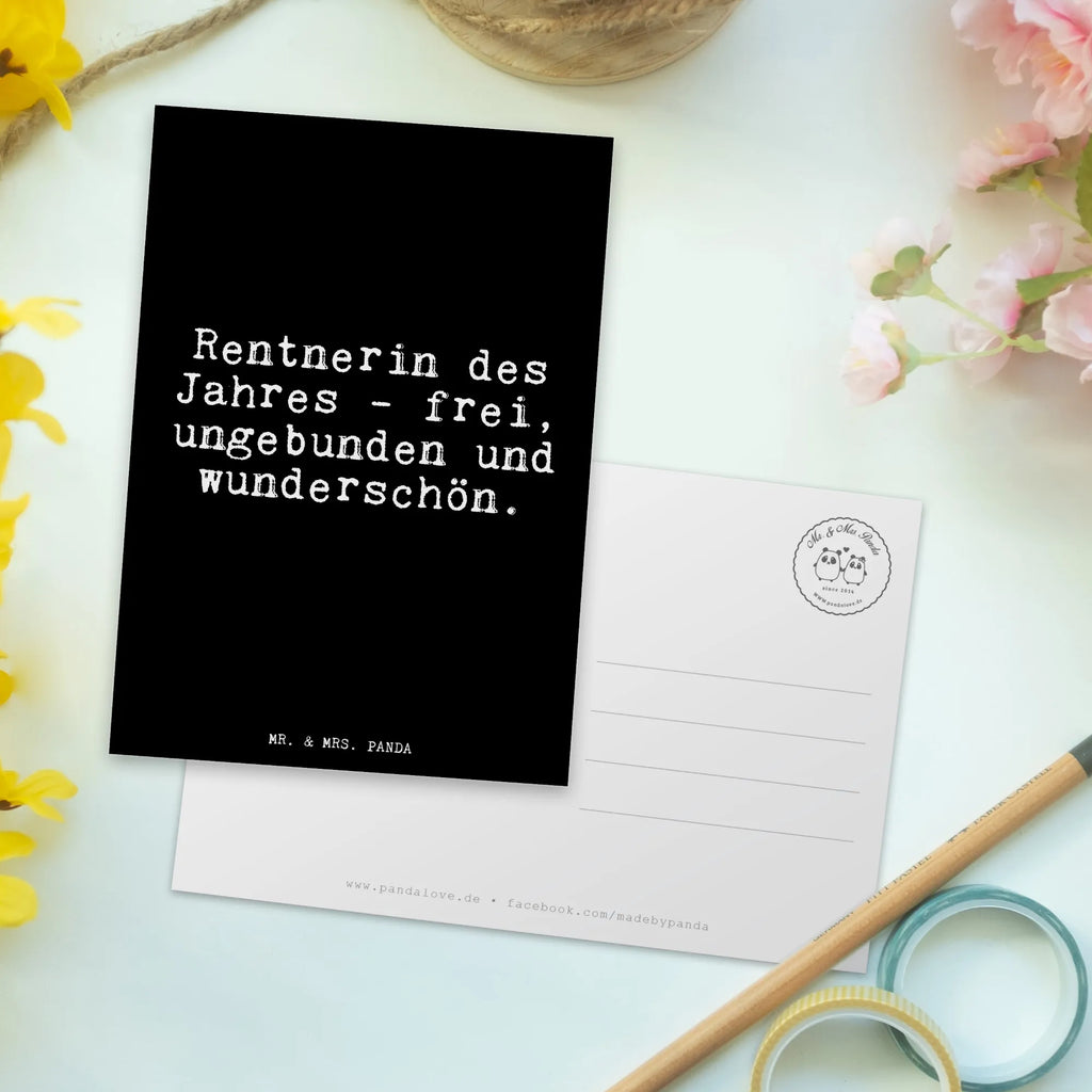 Postkarte Rentnerin des Jahres -... Postkarte, Karte, Geschenkkarte, Grußkarte, Einladung, Ansichtskarte, Geburtstagskarte, Einladungskarte, Dankeskarte, Ansichtskarten, Einladung Geburtstag, Einladungskarten Geburtstag, Spruch, Sprüche, lustige Sprüche, Weisheiten, Zitate, Spruch Geschenke, Glizer Spruch Sprüche Weisheiten Zitate Lustig Weisheit Worte