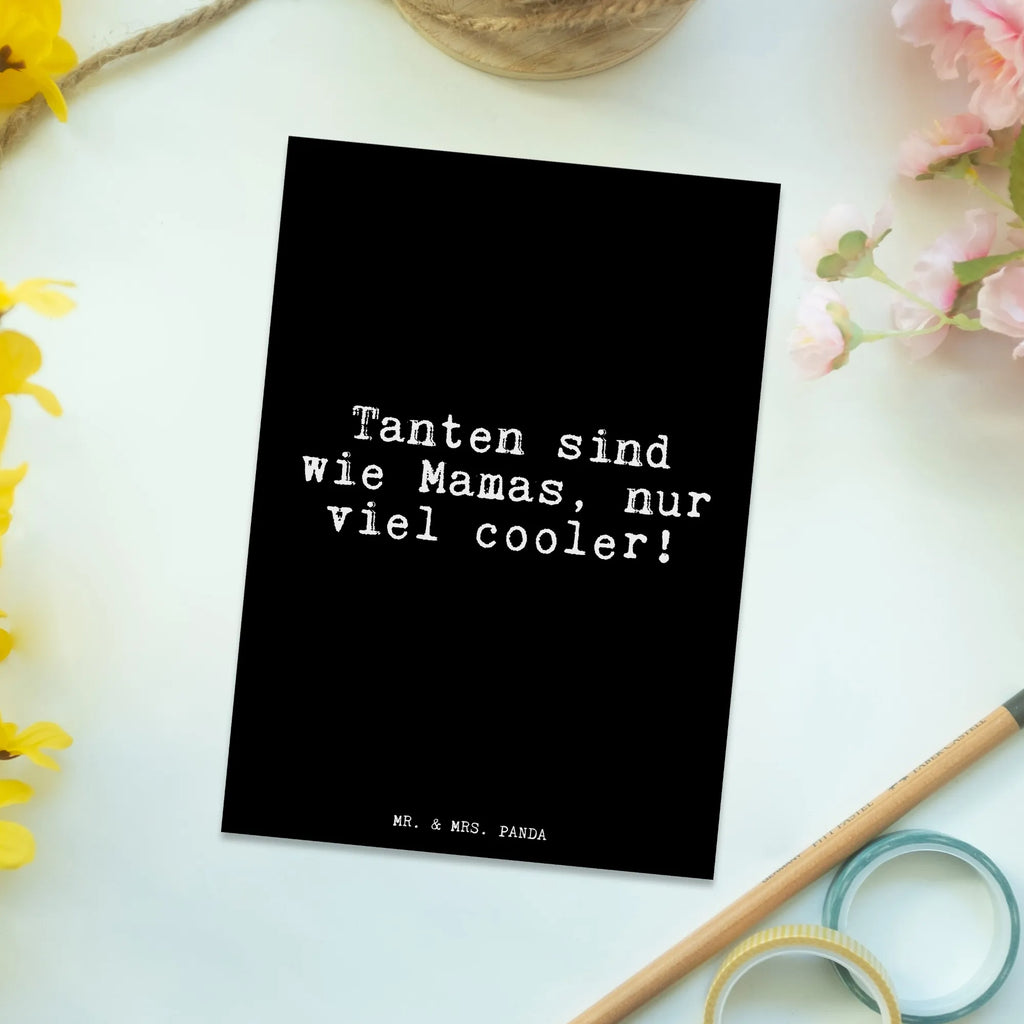 Postkarte Tanten sind wie Mamas,... Postkarte, Karte, Geschenkkarte, Grußkarte, Einladung, Ansichtskarte, Geburtstagskarte, Einladungskarte, Dankeskarte, Ansichtskarten, Einladung Geburtstag, Einladungskarten Geburtstag, Spruch, Sprüche, lustige Sprüche, Weisheiten, Zitate, Spruch Geschenke, Glizer Spruch Sprüche Weisheiten Zitate Lustig Weisheit Worte