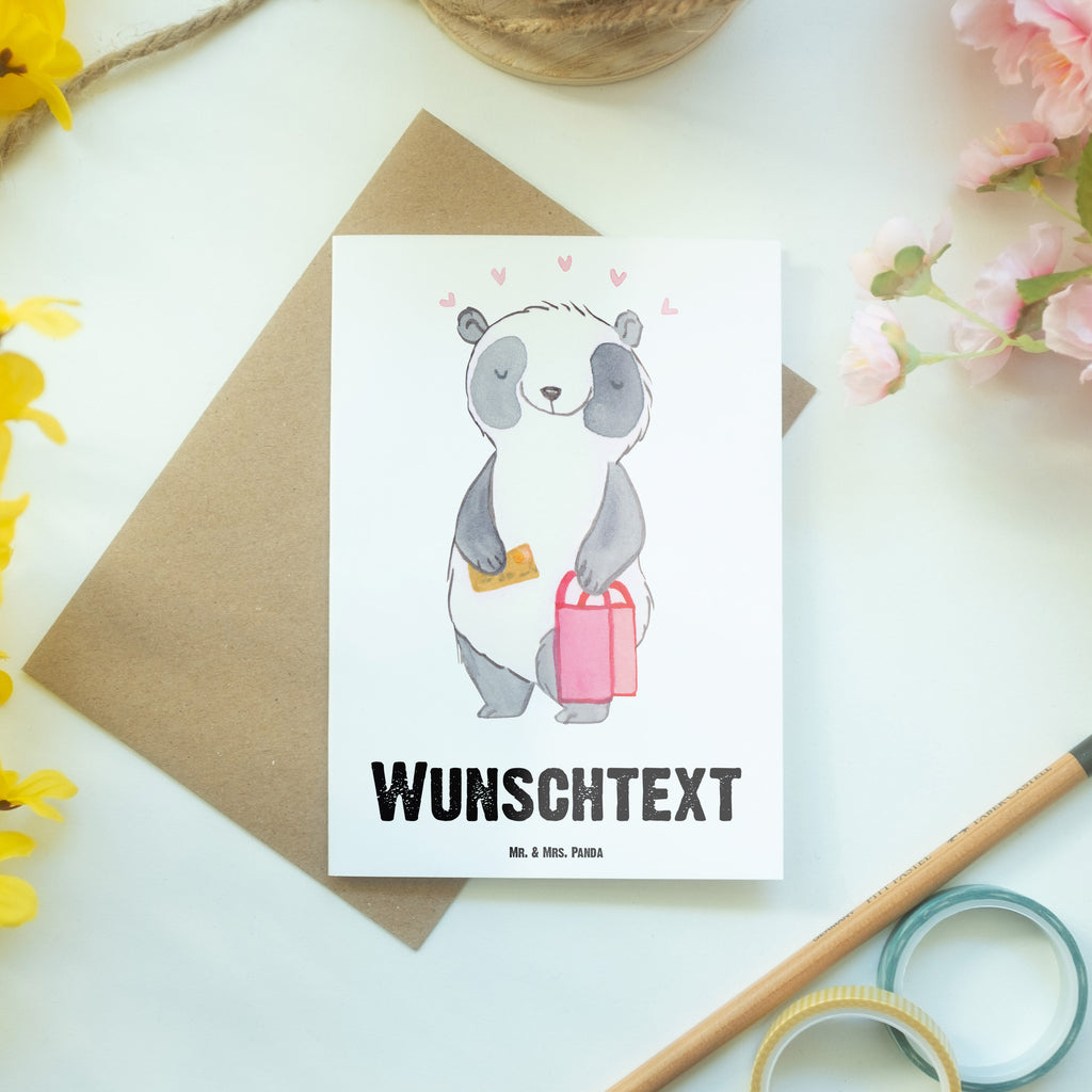 Personalisierte Grußkarte Panda Beste Shoppingbegleitung der Welt Personalisierte Grußkarte, Personalisiertere Klappkarte, Personalisierte Einladungskarte, Personalisierte Glückwunschkarte, Personalisierte Hochzeitskarte, Personalisierte Geburtstagskarte, Grußkarte mit Namen, Grußkarte selber drucken, Grußkarte selbst gestalten, Grußkarte mit persönlichen Nachrichten, Grußkarte als Geldgeschenk, Grußkarten personalisiert, Personalisierte Karte, für, Dankeschön, Geschenk, Schenken, Geburtstag, Geburtstagsgeschenk, Geschenkidee, Danke, Bedanken, Mitbringsel, Freude machen, Geschenktipp, Shoppingbegleitung, Shoppingpartner, Begleitung, Shoppen, Partner, Freundin, Freund, bff, Shopping, Einkaufen, Shopping-Queen, Queen, Bester