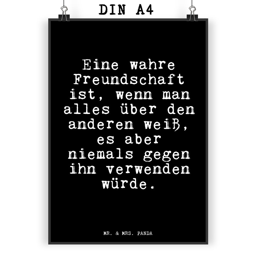 Poster Eine wahre Freundschaft ist,... Poster, Wandposter, Bild, Wanddeko, Küchenposter, Kinderposter, Wanddeko Bild, Raumdekoration, Wanddekoration, Handgemaltes Poster, Mr. & Mrs. Panda Poster, Designposter, Kunstdruck, Posterdruck, Spruch, Sprüche, lustige Sprüche, Weisheiten, Zitate, Spruch Geschenke, Glizer Spruch Sprüche Weisheiten Zitate Lustig Weisheit Worte