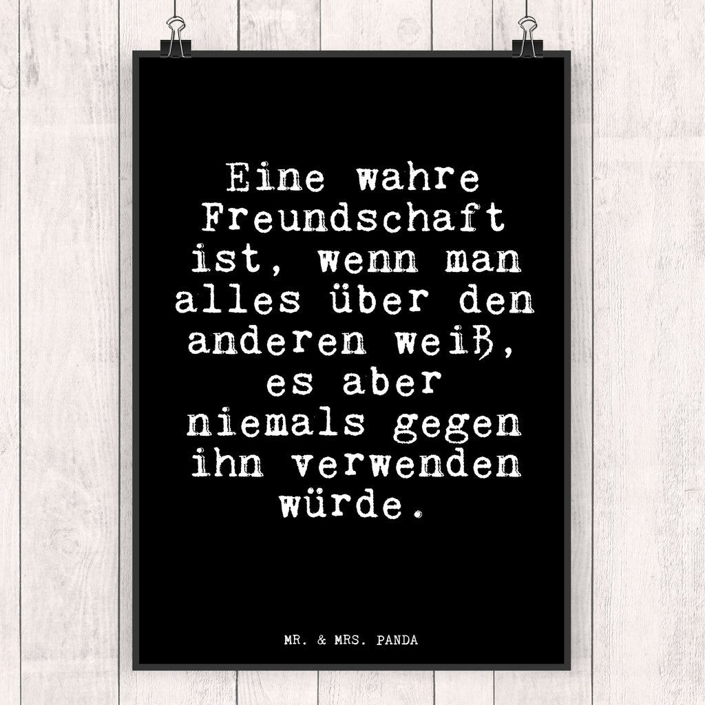 Poster Eine wahre Freundschaft ist,... Poster, Wandposter, Bild, Wanddeko, Küchenposter, Kinderposter, Wanddeko Bild, Raumdekoration, Wanddekoration, Handgemaltes Poster, Mr. & Mrs. Panda Poster, Designposter, Kunstdruck, Posterdruck, Spruch, Sprüche, lustige Sprüche, Weisheiten, Zitate, Spruch Geschenke, Glizer Spruch Sprüche Weisheiten Zitate Lustig Weisheit Worte