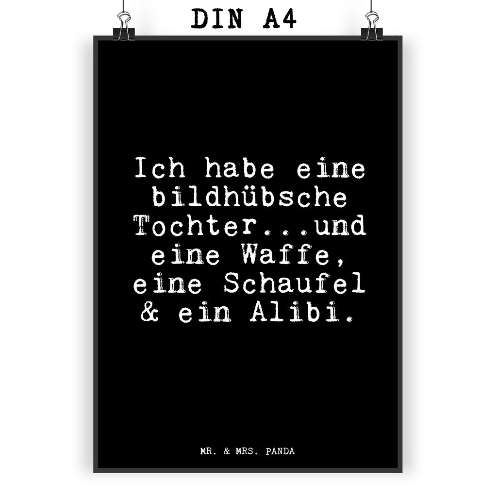 Poster Ich habe eine bildhübsche... Poster, Wandposter, Bild, Wanddeko, Küchenposter, Kinderposter, Wanddeko Bild, Raumdekoration, Wanddekoration, Handgemaltes Poster, Mr. & Mrs. Panda Poster, Designposter, Kunstdruck, Posterdruck, Spruch, Sprüche, lustige Sprüche, Weisheiten, Zitate, Spruch Geschenke, Glizer Spruch Sprüche Weisheiten Zitate Lustig Weisheit Worte