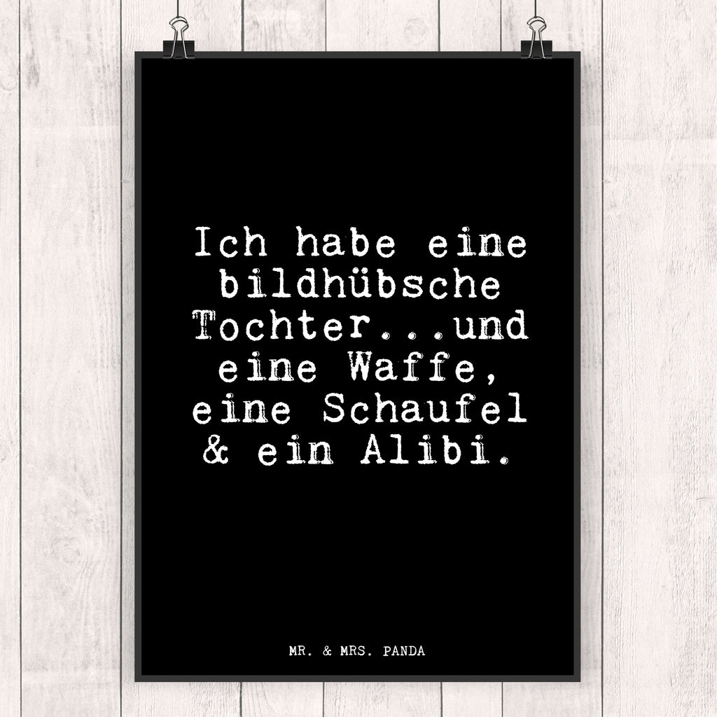 Poster Ich habe eine bildhübsche... Poster, Wandposter, Bild, Wanddeko, Küchenposter, Kinderposter, Wanddeko Bild, Raumdekoration, Wanddekoration, Handgemaltes Poster, Mr. & Mrs. Panda Poster, Designposter, Kunstdruck, Posterdruck, Spruch, Sprüche, lustige Sprüche, Weisheiten, Zitate, Spruch Geschenke, Glizer Spruch Sprüche Weisheiten Zitate Lustig Weisheit Worte