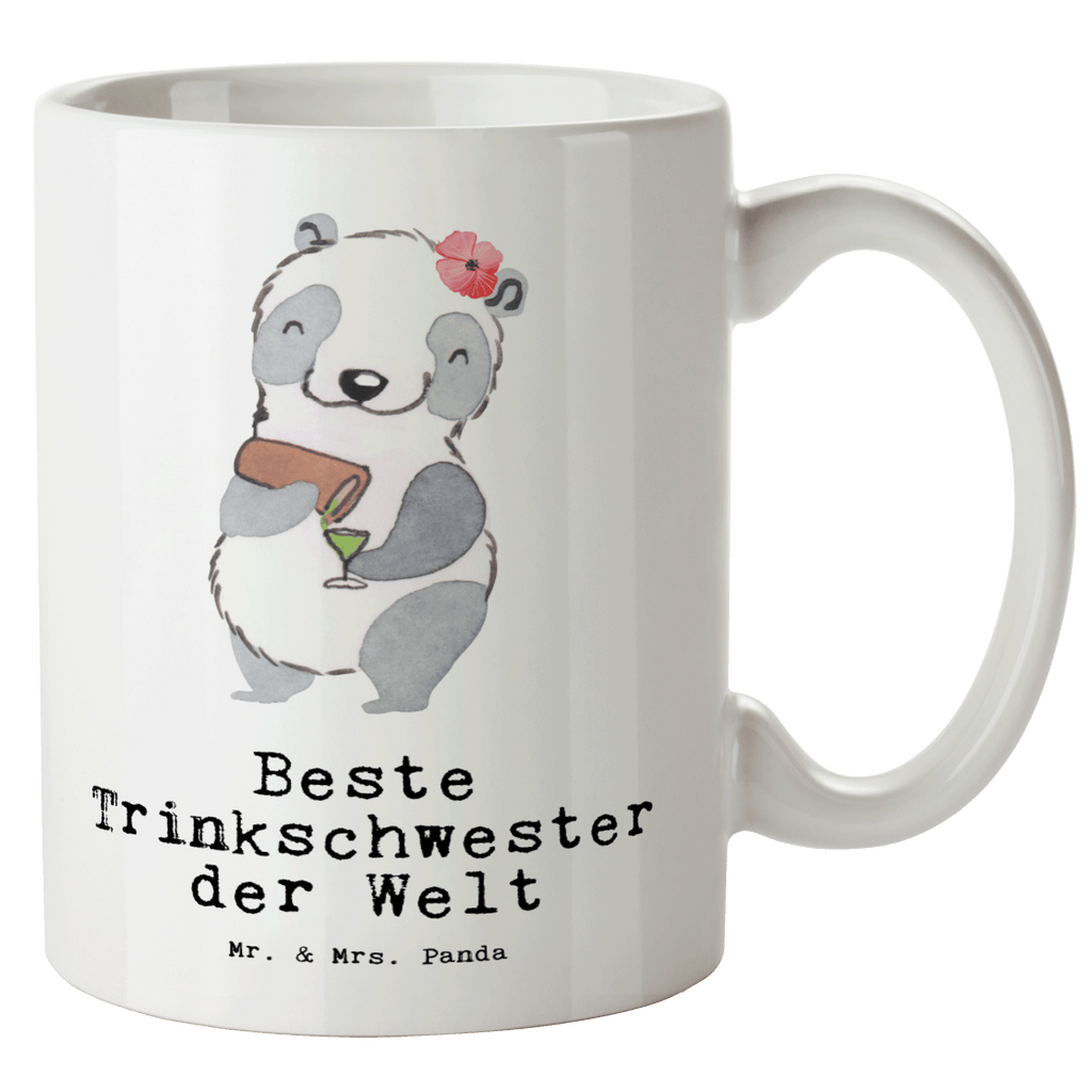 XL Tasse Panda Beste Trinkschwester der Welt XL Tasse, Große Tasse, Grosse Kaffeetasse, XL Becher, XL Teetasse, spülmaschinenfest, Jumbo Tasse, Groß, für, Dankeschön, Geschenk, Schenken, Geburtstag, Geburtstagsgeschenk, Geschenkidee, Danke, Bedanken, Mitbringsel, Freude machen, Geschenktipp, Trinkschwester, Saufschwester, Schwester, Sister, Freundin, Party, Bae, Trinken, Alkohol, Wochenende, Kleinigkeit, Sister from another Mister