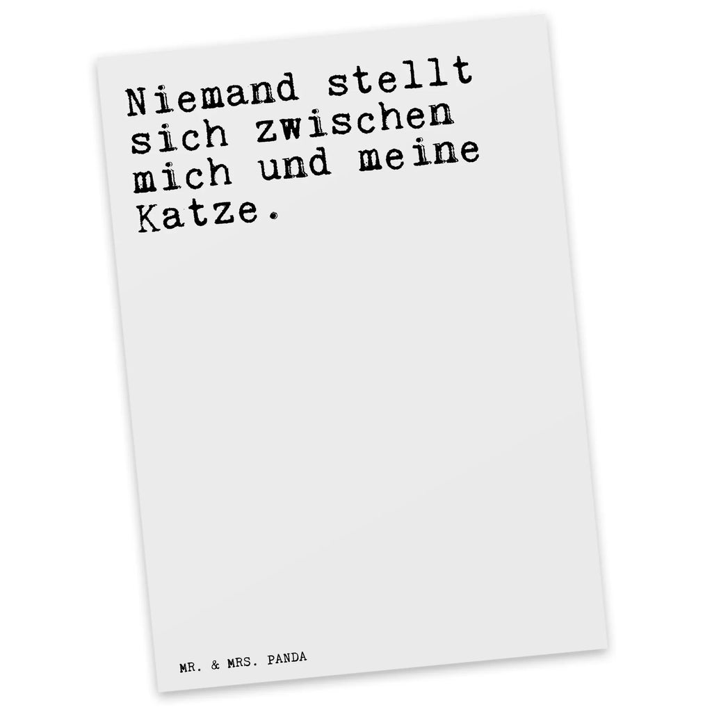 Postkarte Sprüche und Zitate Niemand stellt sich zwischen mich und meine Katze. Postkarte, Karte, Geschenkkarte, Grußkarte, Einladung, Ansichtskarte, Geburtstagskarte, Einladungskarte, Dankeskarte, Ansichtskarten, Einladung Geburtstag, Einladungskarten Geburtstag, Spruch, Sprüche, lustige Sprüche, Weisheiten, Zitate, Spruch Geschenke, Spruch Sprüche Weisheiten Zitate Lustig Weisheit Worte