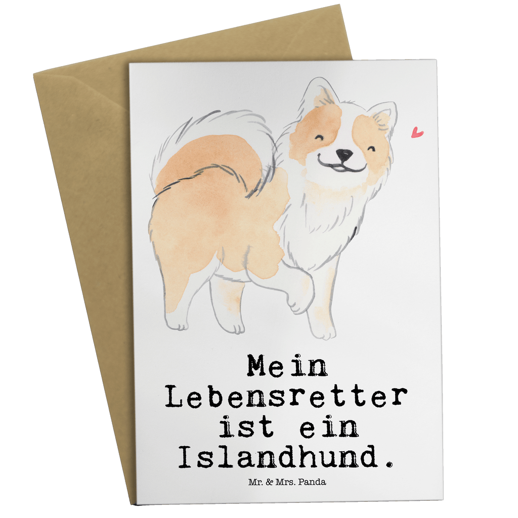 Grußkarte Islandhund Lebensretter Grußkarte, Klappkarte, Einladungskarte, Glückwunschkarte, Hochzeitskarte, Geburtstagskarte, Karte, Ansichtskarten, Hund, Hunderasse, Rassehund, Hundebesitzer, Geschenk, Tierfreund, Schenken, Welpe, Islandhund, isländischer Schäferhund