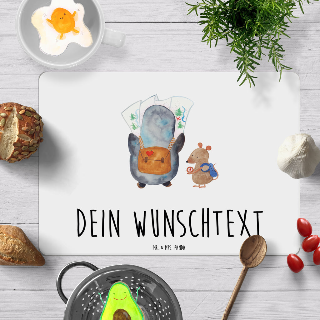 Personalisiertes Tischset Pinguin & Maus Wanderer Personalisiertes Tischet, Personalisierter Tischuntersetzer, Personalisiertes Platzset, tischset personalisiert, personalisiertes tischset, personalisierte platzsets, platzset personalisiert, personalisierte platzdeckchen, platzdeckchen personalisiert, tischset mit namen, platzdeckchen mit namen, platzset mit namen abwaschbar, platzset mit namen, tischset abwaschbar mit namen, Pinguin, Pinguine, Abenteurer, Abenteuer, Roadtrip, Ausflug, Wanderlust, wandern