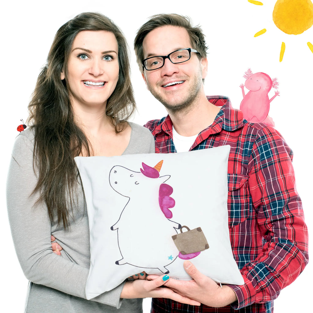 40x40 Kissen Einhorn Koffer Kissenhülle, Kopfkissen, Sofakissen, Dekokissen, Motivkissen, sofakissen, sitzkissen, Kissen, Kissenbezüge, Kissenbezug 40x40, Kissen 40x40, Kissenhülle 40x40, Zierkissen, Couchkissen, Dekokissen Sofa, Sofakissen 40x40, Dekokissen 40x40, Kopfkissen 40x40, Kissen 40x40 Waschbar, Einhorn, Einhörner, Einhorn Deko, Pegasus, Unicorn, unicorn, Koffer, Verreisen, Reise, Gepäck, Abenteuer, Erwachsen, Kind, albern, Spaß, lustig, witzig