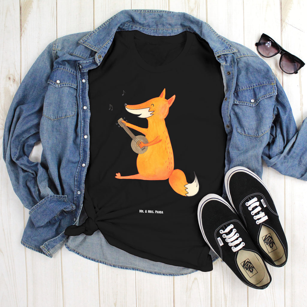 T-Shirt Standard Fuchs Gitarre T-Shirt, Shirt, Tshirt, Lustiges T-Shirt, T-Shirt mit Spruch, Party, Junggesellenabschied, Jubiläum, Geburstag, Herrn, Damen, Männer, Frauen, Schlafshirt, Nachthemd, Sprüche, Fuchs, Füchse, Geschenk Musiker, Musik Spruch, Musikerin, Sänger, Sängerin, Gitarre