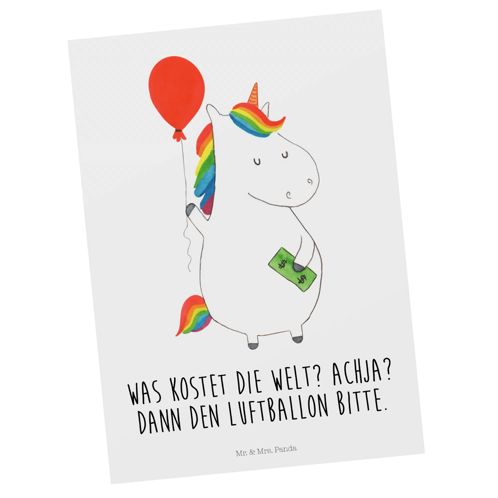 Postkarte Einhorn Luftballon Postkarte, Karte, Geschenkkarte, Grußkarte, Einladung, Ansichtskarte, Geburtstagskarte, Einladungskarte, Dankeskarte, Ansichtskarten, Einladung Geburtstag, Einladungskarten Geburtstag, Einhorn, Einhörner, Einhorn Deko, Pegasus, Unicorn, Luftballon, Geld, Lebenslust, Freude, Geschenk, Freundin