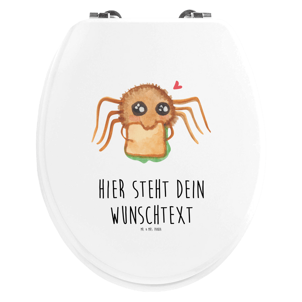 Personalisierter WC Sitz Motiv Spinne Agathe Sandwich Personalisierte Klobrille, Personalisierter Klodeckel, Personalisierter Toilettendeckel, Personalisierter WC-Sitz, Toilettendeckel mit Namen, WC Sitz mit Namen, Spinne Agathe, Spinne, Agathe, Videos, Merchandise, Glück, Mut, Hungrig, Verfressen, Lebensfreude, Alles wird gut, Hunger