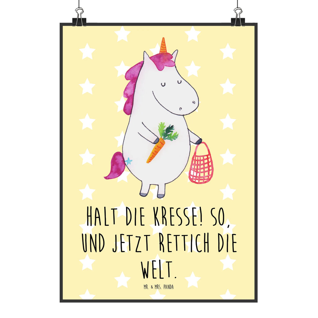 Poster Einhorn Gemüse Poster, Wandposter, Bild, Wanddeko, Küchenposter, Kinderposter, Wanddeko Bild, Raumdekoration, Wanddekoration, Handgemaltes Poster, Mr. & Mrs. Panda Poster, Designposter, Kunstdruck, Posterdruck, Einhorn, Einhörner, Einhorn Deko, Pegasus, Unicorn, Biomarkt, Bio, Gemüse, Wochenmarkt