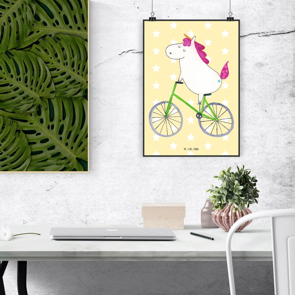 Poster Einhorn Radfahrer Poster, Wandposter, Bild, Wanddeko, Küchenposter, Kinderposter, Wanddeko Bild, Raumdekoration, Wanddekoration, Handgemaltes Poster, Mr. & Mrs. Panda Poster, Designposter, Kunstdruck, Posterdruck, Einhorn, Einhörner, Einhorn Deko, Unicorn, Radfahren, Radfahrer, Rad, Bike, Feenstaub, Konfetti, Luxusproblem, Kummer, Liebeskummer