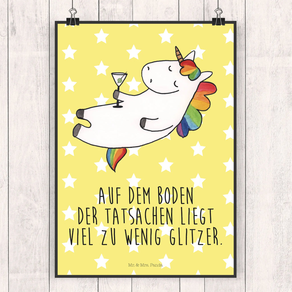 Poster Einhorn Cocktail Poster, Wandposter, Bild, Wanddeko, Küchenposter, Kinderposter, Wanddeko Bild, Raumdekoration, Wanddekoration, Handgemaltes Poster, Mr. & Mrs. Panda Poster, Designposter, Kunstdruck, Posterdruck, Einhorn, Einhörner, Einhorn Deko, Pegasus, Unicorn, Party, Spaß, Feiern, Caipirinha, Rum, Cuba Libre, Sekt, Freundin, Geburtstag, lustig, witzig, Spruch, Glitzer