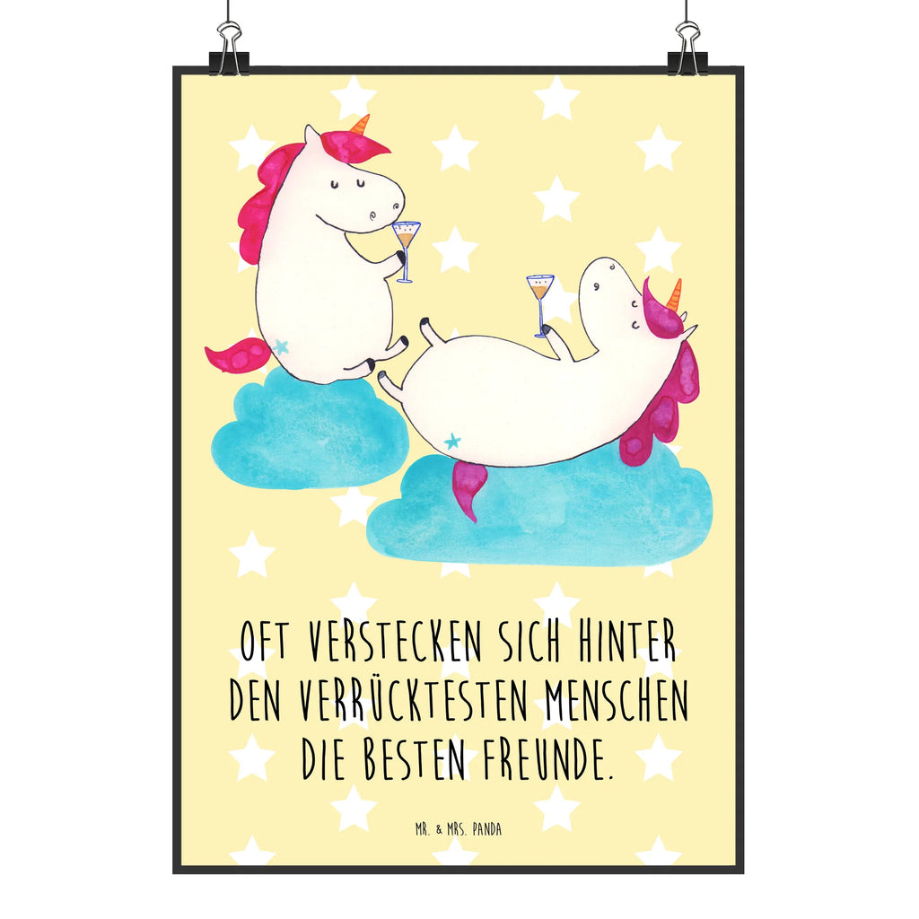 Poster Einhorn Sekt Poster, Wandposter, Bild, Wanddeko, Küchenposter, Kinderposter, Wanddeko Bild, Raumdekoration, Wanddekoration, Handgemaltes Poster, Mr. & Mrs. Panda Poster, Designposter, Kunstdruck, Posterdruck, Einhorn, Einhörner, Einhorn Deko, Unicorn, Freundinnen, Freundin, BFF, Sekt, Mädelsabend, Spaß, Party, Korken, Anstoßen, Beste