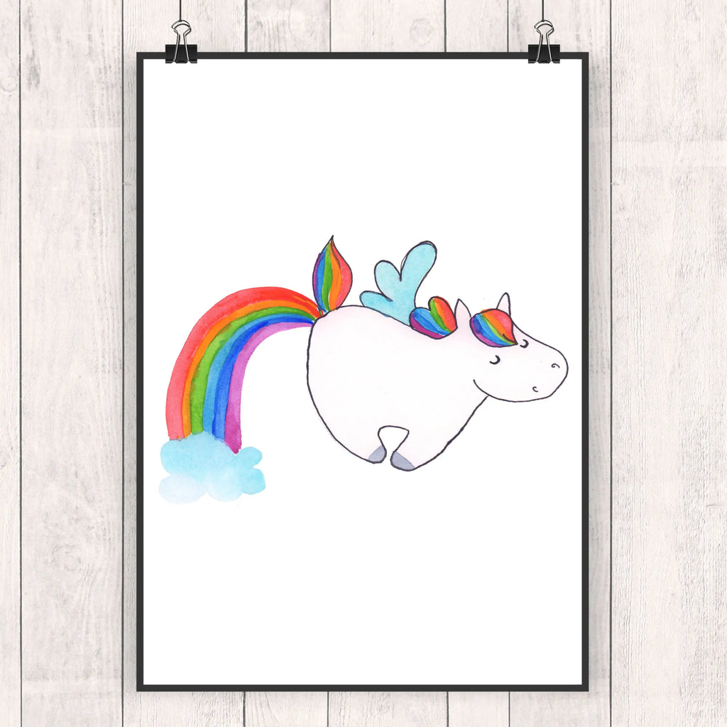 Poster Einhorn Fliegendes Pferd Poster, Wandposter, Bild, Wanddeko, Küchenposter, Kinderposter, Wanddeko Bild, Raumdekoration, Wanddekoration, Handgemaltes Poster, Mr. & Mrs. Panda Poster, Designposter, Kunstdruck, Posterdruck, Einhorn, Einhörner, Einhorn Deko, Unicorn, Regenbogen, Spielen, Realität, Glitzer, Erwachsenwerden