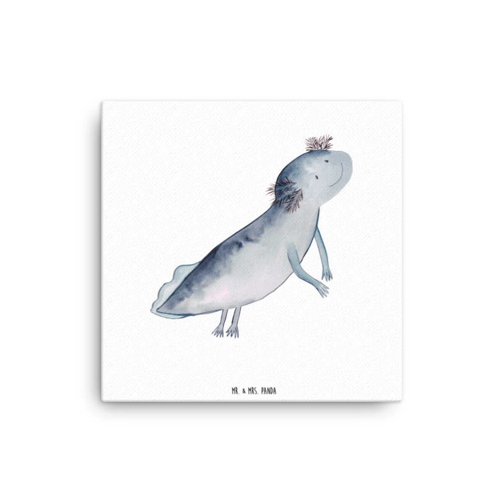 Leinwand Bild Axolotl Schwimmen Leinwand, Bild, Kunstdruck, Wanddeko, Dekoration, Axolotl, Molch, Axolot, Schwanzlurch, Lurch, Lurche, Problem, Probleme, Lösungen, Motivation