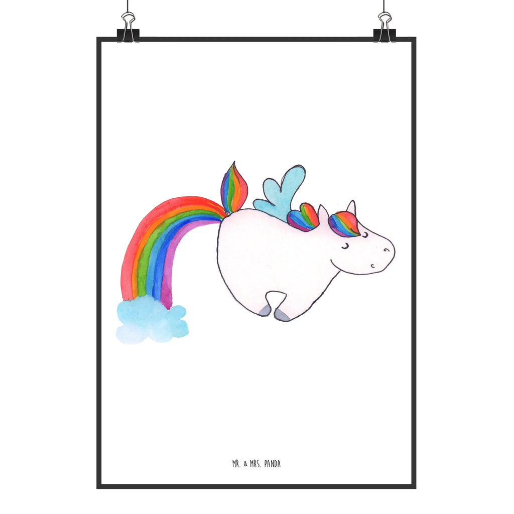 Poster Einhorn Fliegendes Pferd Poster, Wandposter, Bild, Wanddeko, Küchenposter, Kinderposter, Wanddeko Bild, Raumdekoration, Wanddekoration, Handgemaltes Poster, Mr. & Mrs. Panda Poster, Designposter, Kunstdruck, Posterdruck, Einhorn, Einhörner, Einhorn Deko, Unicorn, Regenbogen, Spielen, Realität, Glitzer, Erwachsenwerden