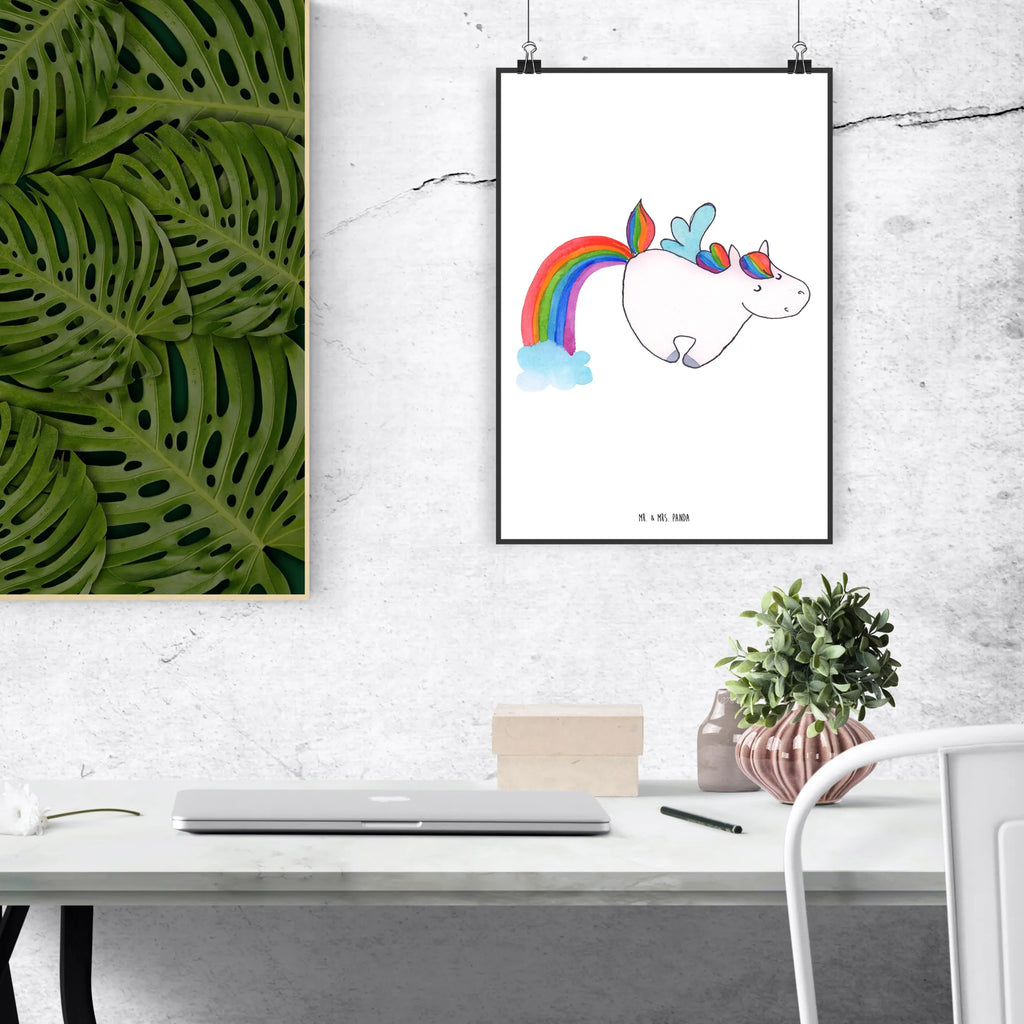 Poster Einhorn Fliegendes Pferd Poster, Wandposter, Bild, Wanddeko, Küchenposter, Kinderposter, Wanddeko Bild, Raumdekoration, Wanddekoration, Handgemaltes Poster, Mr. & Mrs. Panda Poster, Designposter, Kunstdruck, Posterdruck, Einhorn, Einhörner, Einhorn Deko, Unicorn, Regenbogen, Spielen, Realität, Glitzer, Erwachsenwerden