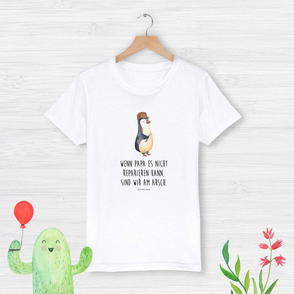 Organic Kinder T-Shirt Wenn Papa es nicht reparieren kann, sind wir am Arsch Kinder T-Shirt, Kinder T-Shirt Mädchen, Kinder T-Shirt Jungen, Familie, Vatertag, Muttertag, Bruder, Schwester, Mama, Papa, Oma, Opa, Vater, Geschenk Papa, Bester Papa der Welt