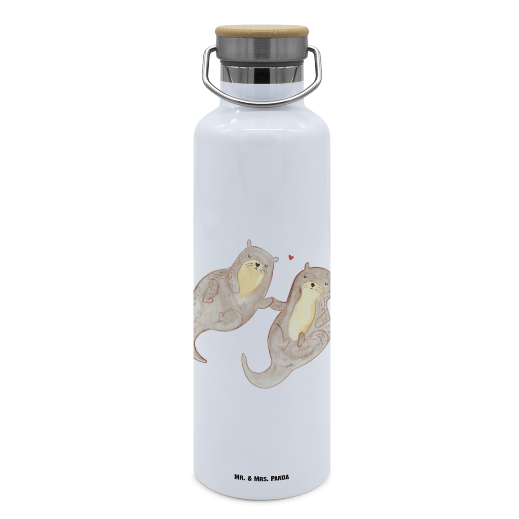 Trinkflasche Otter Hände halten Thermosflasche, Isolierflasche, Edelstahl, Trinkflasche, isoliert, Wamrhaltefunktion, Sportflasche, Flasche zum Sport, Sportlerflasche, Otter, Fischotter, Seeotter, Otter Seeotter See Otter