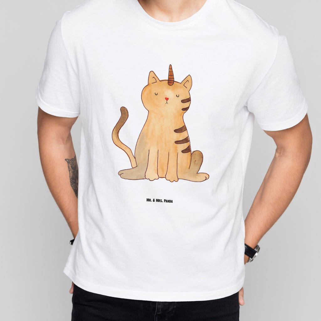 T-Shirt Standard Einhorn Katze T-Shirt, Shirt, Tshirt, Lustiges T-Shirt, T-Shirt mit Spruch, Party, Junggesellenabschied, Jubiläum, Geburstag, Herrn, Damen, Männer, Frauen, Schlafshirt, Nachthemd, Sprüche, Einhorn, Einhörner, Einhorn Deko, Pegasus, Unicorn, Katzer, Mieze, Regenbogen, Glitzer, Einhornpower, Erwachsenwerden, Katze, Katzenhorn, Einhornkatze, Kittyhorn