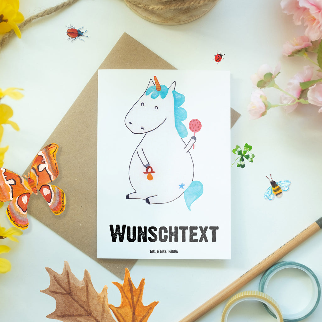 Personalisierte Grußkarte Einhorn Baby Personalisierte Grußkarte, Personalisiertere Klappkarte, Personalisierte Einladungskarte, Personalisierte Glückwunschkarte, Personalisierte Hochzeitskarte, Personalisierte Geburtstagskarte, Grußkarte mit Namen, Grußkarte selber drucken, Grußkarte selbst gestalten, Grußkarte mit persönlichen Nachrichten, Grußkarte als Geldgeschenk, Grußkarten personalisiert, Personalisierte Karte, Einhorn, Einhörner, Einhorn Deko, Pegasus, Unicorn, Mutter, Geburt, Geburtstag, erstes Kind, Baby, Babyglück, Nachwuchs, Eltern, Party, Kind, Schnuller