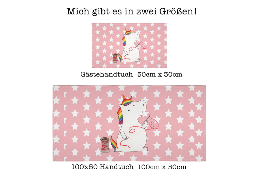 Handtuch Einhorn Näherin Gästetuch, Reisehandtuch, Sport Handtuch, Frottier, Kinder Handtuch, Einhorn, Einhörner, Einhorn Deko, Pegasus, Unicorn, Näherin, nähen, Mädchen, Freundin, Häkeln, Stricken, basteln, Nähzimmer