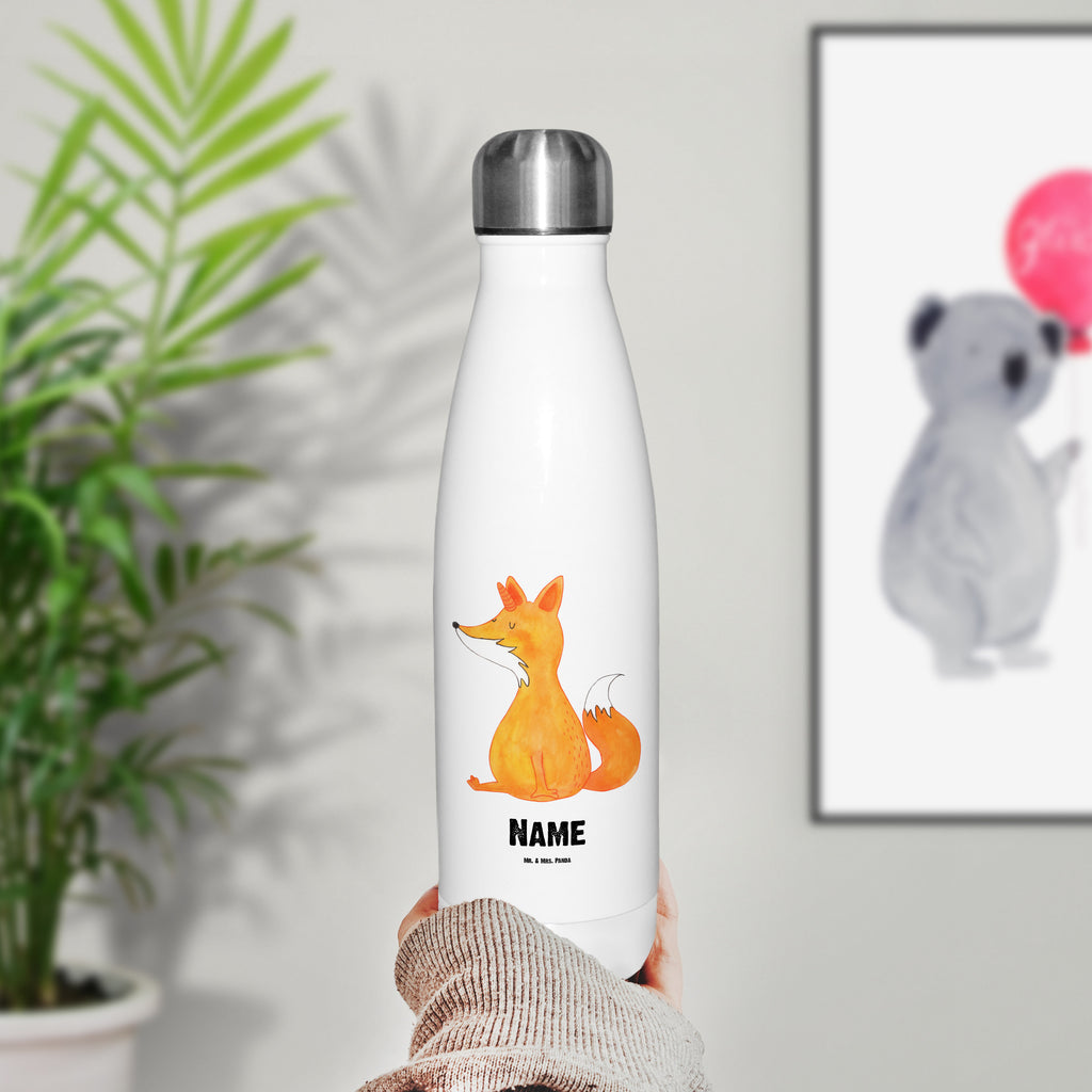 Personalisierte Thermosflasche Fuchshörnchen Wunsch Personalisierte Isolierflasche, Personalisierte Thermoflasche, Personalisierte Trinkflasche, Trinkflasche Mit Namen, Wunschname, Bedrucken, Namensflasche, Einhorn, Einhörner, Einhorn Deko, Pegasus, Unicorn, Fuchs, Unicorns, Fuchshörnchen, Fuchshorn, Foxycorn, Füchse