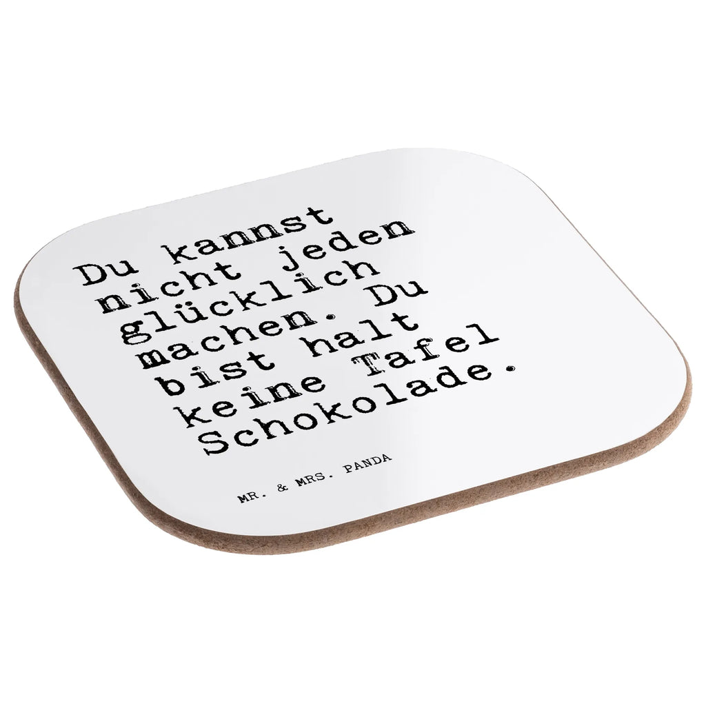 Quadratische Untersetzer Sprüche und Zitate Du kannst nicht jeden glücklich machen. Du bist halt keine Tafel Schokolade. Untersetzer, Bierdeckel, Glasuntersetzer, Untersetzer Gläser, Getränkeuntersetzer, Untersetzer aus Holz, Untersetzer für Gläser, Korkuntersetzer, Untersetzer Holz, Holzuntersetzer, Tassen Untersetzer, Untersetzer Design, Spruch, Sprüche, lustige Sprüche, Weisheiten, Zitate, Spruch Geschenke, Spruch Sprüche Weisheiten Zitate Lustig Weisheit Worte