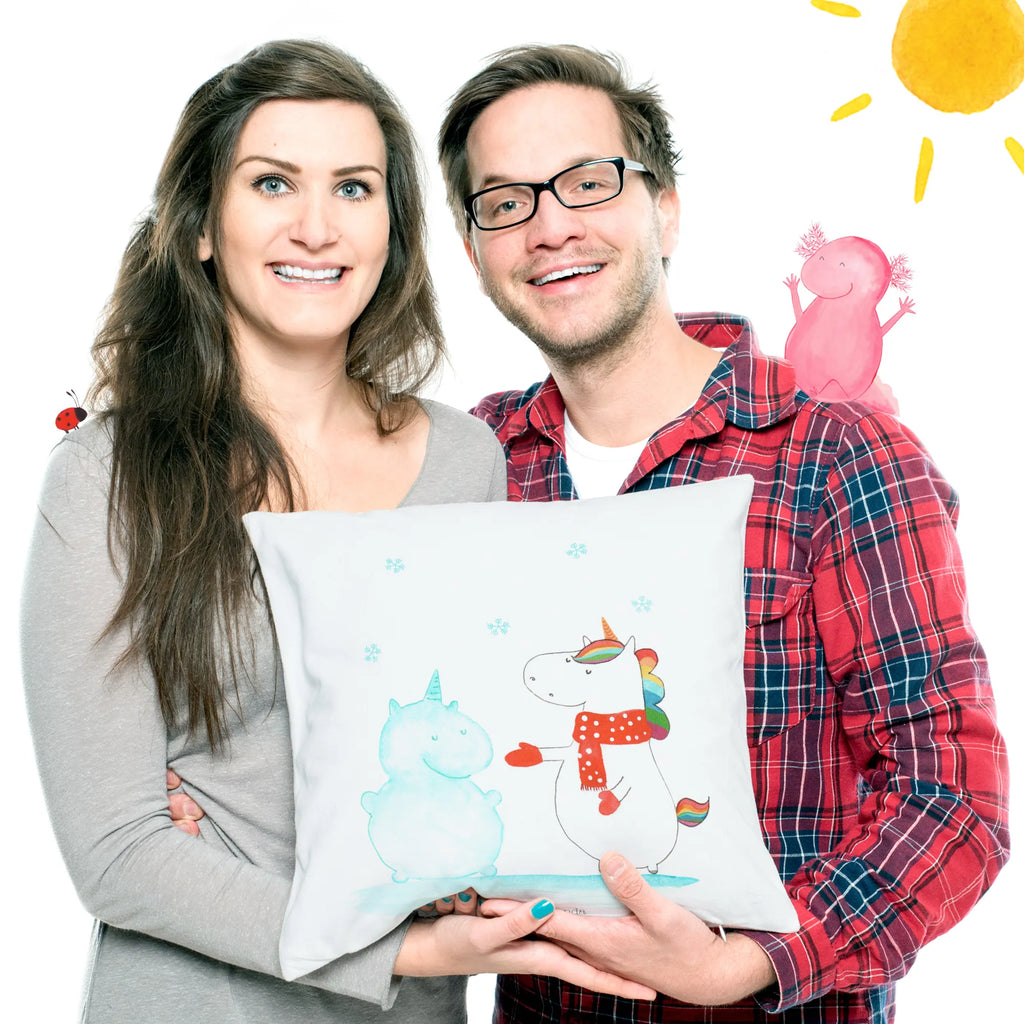 40x40 Kissen Einhorn Schneemann Kissenhülle, Kopfkissen, Sofakissen, Dekokissen, Motivkissen, sofakissen, sitzkissen, Kissen, Kissenbezüge, Kissenbezug 40x40, Kissen 40x40, Kissenhülle 40x40, Zierkissen, Couchkissen, Dekokissen Sofa, Sofakissen 40x40, Dekokissen 40x40, Kopfkissen 40x40, Kissen 40x40 Waschbar, Einhorn, Einhörner, Einhorn Deko, Pegasus, Unicorn, Schneemann, Winter, Schnee, Kuchen, Weihnachten, kalt, Mütze, Handschuhe, X-Mas