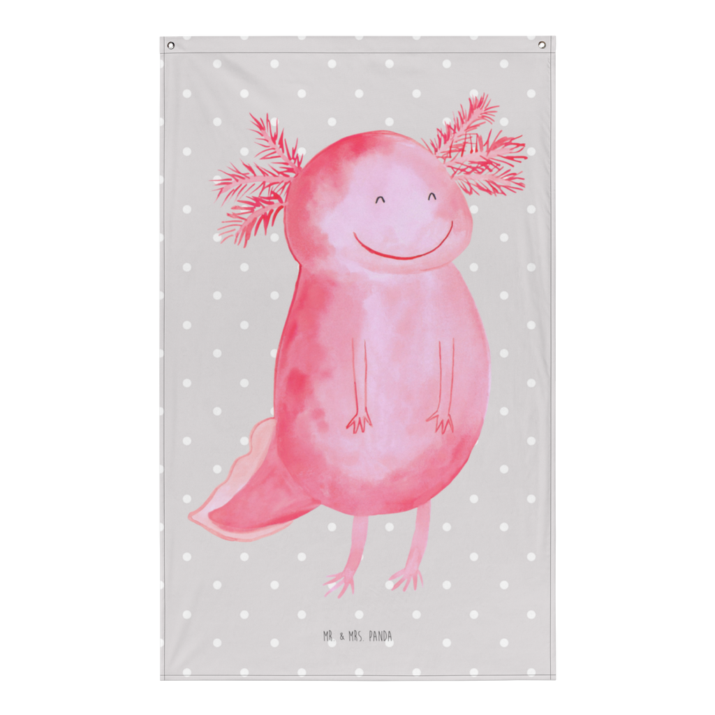 Wandteppich Axolotl glücklich Wandbehang, Dekoration, Boho, Wandteppich, Wandtuch, Wanddeko, Tapisserie, Tapestry, Wandbild, Textil-Kunst, Schmuck-Wandbehang, Wand Deko, Kinderzimmer, Kinderzimmer Wand, Kinderzimmer Deko, Kinderzimmer Wanddeko, Axolotl, Molch, Axolot, Schwanzlurch, Lurch, Lurche, Motivation, gute Laune