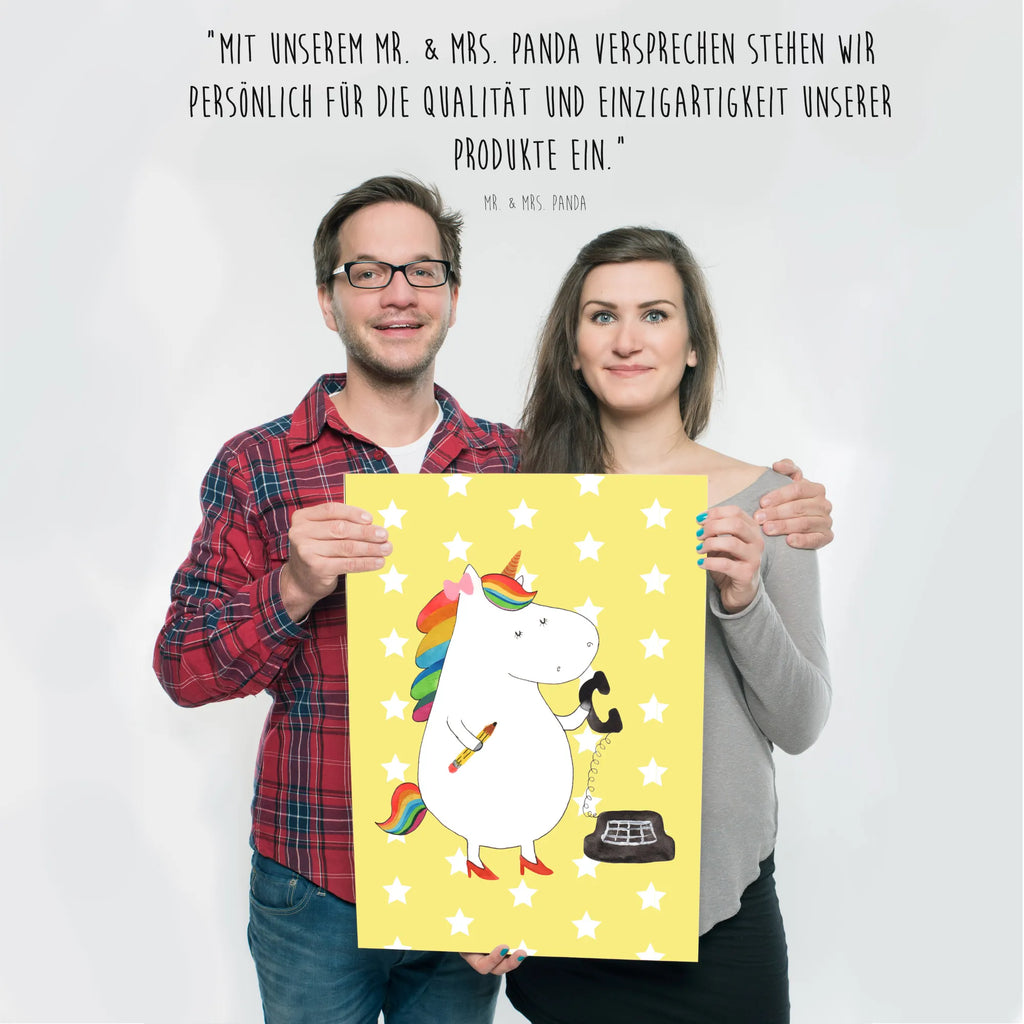 Poster Einhorn Sekretärin Poster, Wandposter, Bild, Wanddeko, Küchenposter, Kinderposter, Wanddeko Bild, Raumdekoration, Wanddekoration, Handgemaltes Poster, Mr. & Mrs. Panda Poster, Designposter, Kunstdruck, Posterdruck, Einhorn, Einhörner, Einhorn Deko, Pegasus, Unicorn, Sekretärin, Büro, Rechtsanwältin, Rechtsanwaltsgehilfin, Steuerbüro, Steuerkanzlei, Bürokraft, Bürohilfe