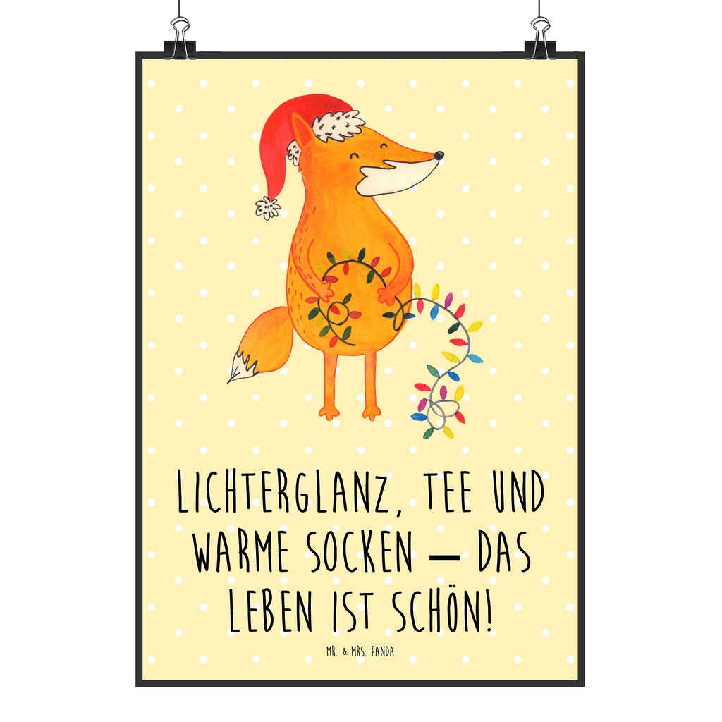 Poster Fuchs Weihnachten Poster, Wandposter, Bild, Wanddeko, Küchenposter, Kinderposter, Wanddeko Bild, Raumdekoration, Wanddekoration, Handgemaltes Poster, Mr. & Mrs. Panda Poster, Designposter, Kunstdruck, Posterdruck, Winter, Weihnachten, Weihnachtsdeko, Nikolaus, Advent, Heiligabend, Wintermotiv, Fuchs, Füchse, Spruch schön, Geschenk Weihnachten, Weihnachtsmann, Weihnachtszeit