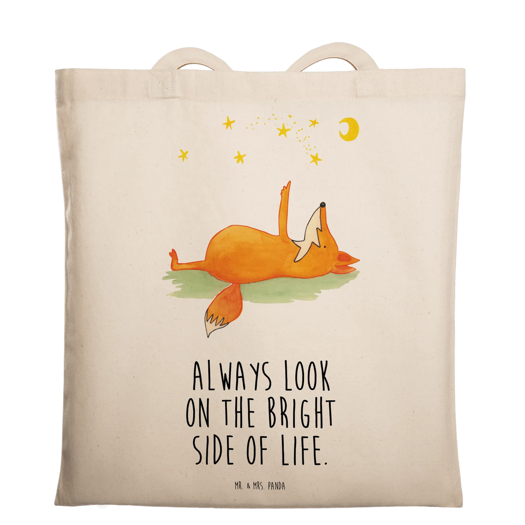 Tragetasche Fuchs Sterne Beuteltasche, Beutel, Einkaufstasche, Jutebeutel, Stoffbeutel, Tasche, Shopper, Umhängetasche, Strandtasche, Schultertasche, Stofftasche, Tragetasche, Badetasche, Jutetasche, Einkaufstüte, Laptoptasche, Fuchs, Füchse, tröstende Worte, Spruch positiv, Spruch schön, Romantik, Always Look on the Bright Side of Life