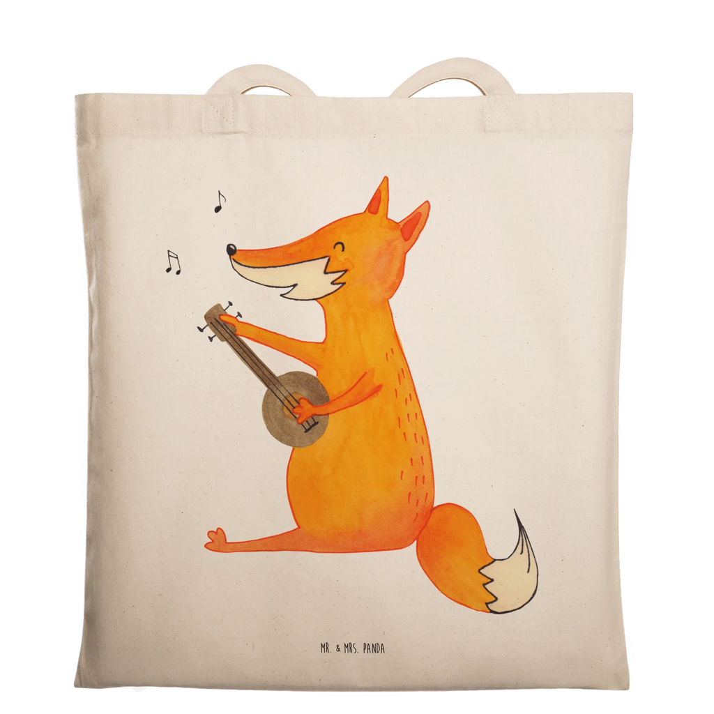 Tragetasche Fuchs Gitarre Beuteltasche, Beutel, Einkaufstasche, Jutebeutel, Stoffbeutel, Tasche, Shopper, Umhängetasche, Strandtasche, Schultertasche, Stofftasche, Tragetasche, Badetasche, Jutetasche, Einkaufstüte, Laptoptasche, Fuchs, Füchse, Geschenk Musiker, Musik Spruch, Musikerin, Sänger, Sängerin, Gitarre