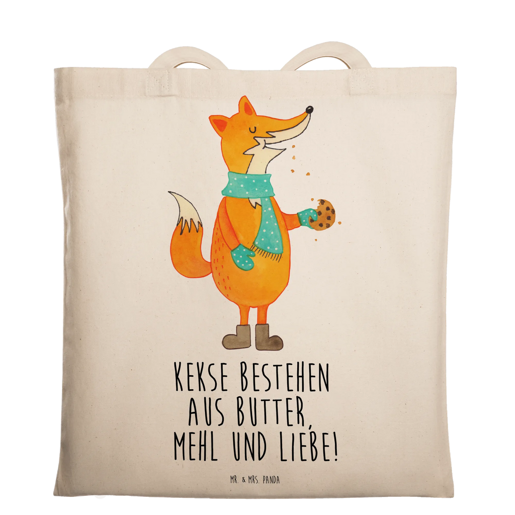 Tragetasche Fuchs Keks Beuteltasche, Beutel, Einkaufstasche, Jutebeutel, Stoffbeutel, Tasche, Shopper, Umhängetasche, Strandtasche, Schultertasche, Stofftasche, Tragetasche, Badetasche, Jutetasche, Einkaufstüte, Laptoptasche, Fuchs, Füchse, Backen Spruch, Kekse, Winter, Weihnachtszeit, Plätzchen, Liebe, Küche Deko