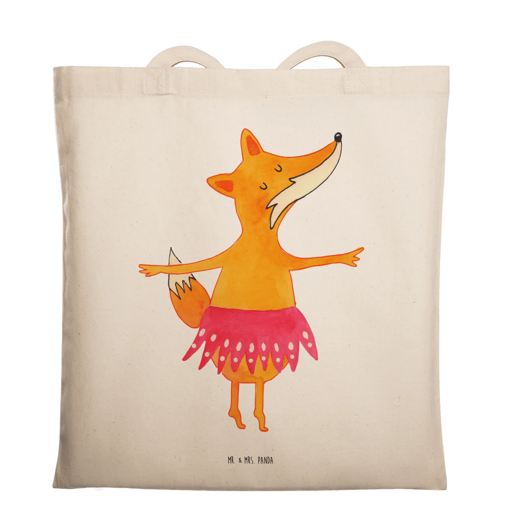 Tragetasche Fuchs Ballerina Beuteltasche, Beutel, Einkaufstasche, Jutebeutel, Stoffbeutel, Tasche, Shopper, Umhängetasche, Strandtasche, Schultertasche, Stofftasche, Tragetasche, Badetasche, Jutetasche, Einkaufstüte, Laptoptasche, Fuchs, Fuchs Spruch, Füchse, Füchsin, Ballerina, Ballett, Tänzerin, Tanzen, Party, Einladung, Geburtstag