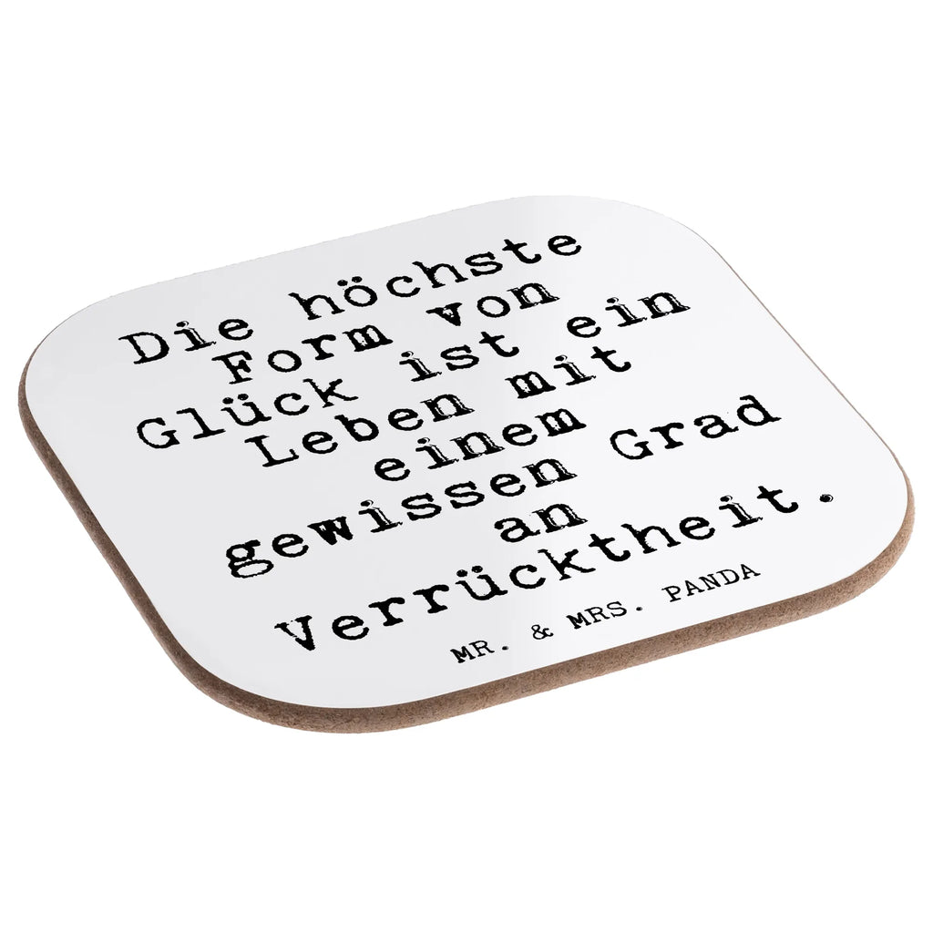 Quadratische Untersetzer Fun Talk Die höchste Form von Glück ist ein Leben mit einem gewissen Grad an Verrücktheit. Untersetzer, Bierdeckel, Glasuntersetzer, Untersetzer Gläser, Getränkeuntersetzer, Untersetzer aus Holz, Untersetzer für Gläser, Korkuntersetzer, Untersetzer Holz, Holzuntersetzer, Tassen Untersetzer, Untersetzer Design, Spruch, Sprüche, lustige Sprüche, Weisheiten, Zitate, Spruch Geschenke, Glizer Spruch Sprüche Weisheiten Zitate Lustig Weisheit Worte