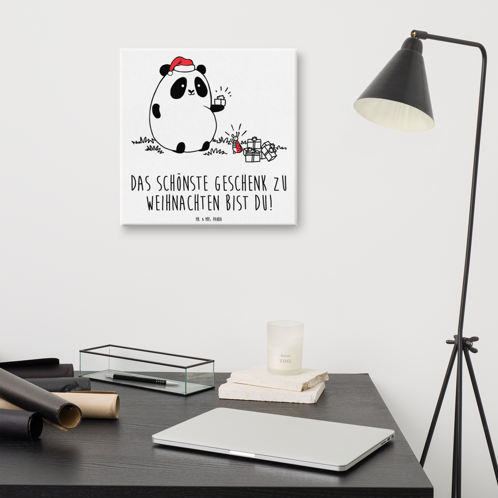 Leinwand Bild Panda Weihnachtsgeschenk Leinwand, Bild, Kunstdruck, Wanddeko, Dekoration