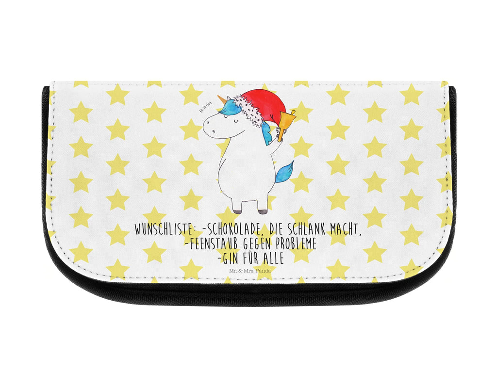 Kosmetiktasche Einhorn Weihnachtsmann Kosmetikbeutel, Kulturtasche, Kulturbeutel, Schminktasche, Make-Up Tasche, Kosmetiktasche, Beauty Bag, Kosmetiktasche Damen, Make Up Tasche, Kosmetik Tasche, Kosmetiktasche Klein, Kleine Kosmetiktasche, Schminktasche Klein, Kosmetiktasche Mit Fächern, Schminktäschen, Schminke Tasche, Kosmetiktaschen Damen, Beauty Case, Schmink Täschchen, Einhorn, Einhörner, Einhorn Deko, Pegasus, Unicorn, Gin, Schokolade, Schoki, Weihnachten, Weihnachtsmann, Nikolaus, Wunschzettel, Wunschliste, Feenstaub