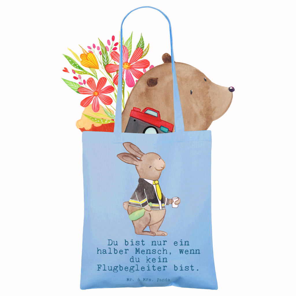 Tragetasche Flugbegleiter mit Herz Beuteltasche, Beutel, Einkaufstasche, Jutebeutel, Stoffbeutel, Tasche, Shopper, Umhängetasche, Strandtasche, Schultertasche, Stofftasche, Tragetasche, Badetasche, Jutetasche, Einkaufstüte, Laptoptasche, Beruf, Ausbildung, Jubiläum, Abschied, Rente, Kollege, Kollegin, Geschenk, Schenken, Arbeitskollege, Mitarbeiter, Firma, Danke, Dankeschön, Flugbegleiter, Steward, Flugsteward, Flight-Attendant