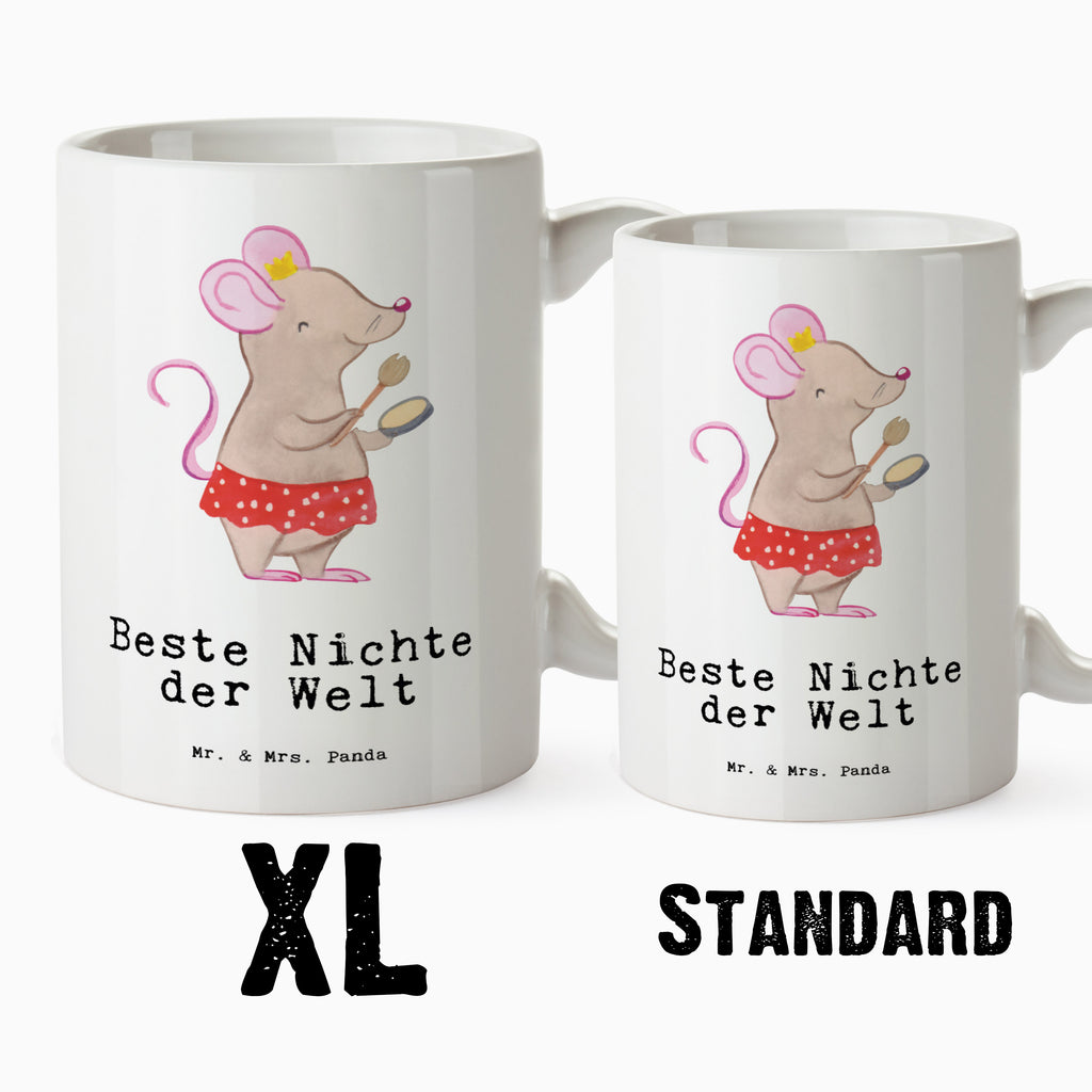 XL Tasse Maus Beste Nichte der Welt XL Tasse, Große Tasse, Grosse Kaffeetasse, XL Becher, XL Teetasse, spülmaschinenfest, Jumbo Tasse, Groß, für, Dankeschön, Geschenk, Schenken, Geburtstag, Geburtstagsgeschenk, Geschenkidee, Danke, Bedanken, Mitbringsel, Freude machen, Geschenktipp, Nichte, Onkel, Tante, Patentante, Patenonkel, Patenkind, Taufe, Tochter der Schwester, Tochter des Bruders, Beste