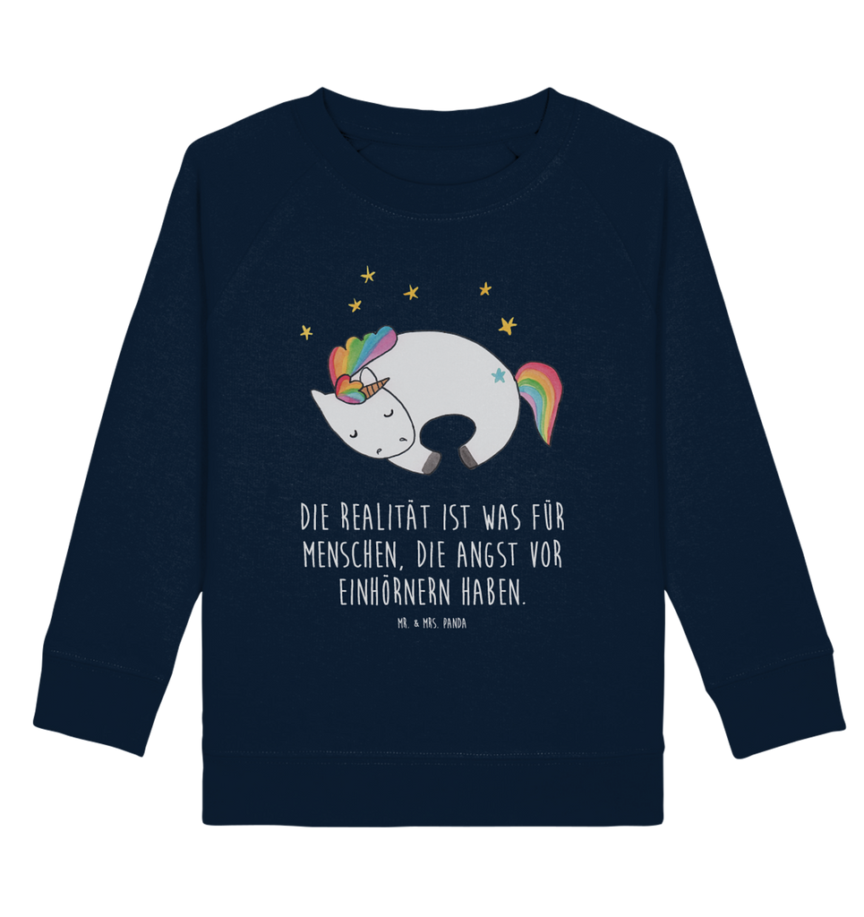 Organic Kinder Pullover Einhorn Nacht Kinder Pullover, Kinder Sweatshirt, Jungen, Mädchen, Einhorn, Einhörner, Einhorn Deko, Pegasus, Unicorn, Träume, Traum, unicorn, Realität, Menschen, Geschenk, Ruhe, Freundin