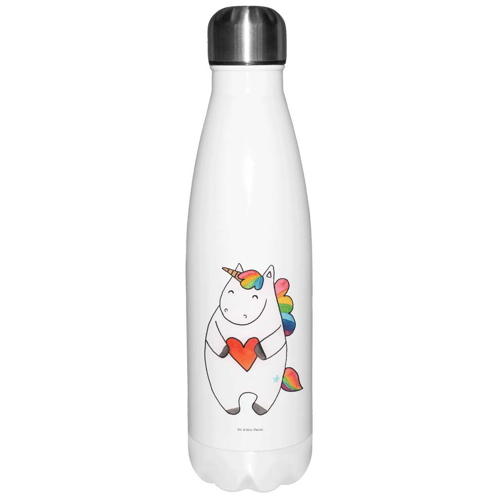 Thermosflasche Einhorn Herz Isolierflasche, Thermoflasche, Trinkflasche, Thermos, Edelstahl, Einhorn, Einhörner, Einhorn Deko, Pegasus, Unicorn, Herz, schlimm, böse, witzig, lustig, Freundin, anders, bunt