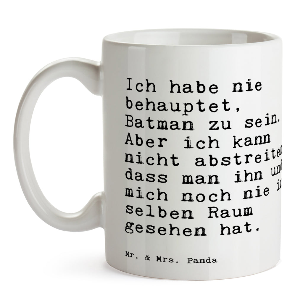 Tasse Sprüche und Zitate Ich habe nie behauptet, Batman zu sein. Aber ich kann nicht abstreiten, dass man ihn und mich noch nie im selben Raum gesehen hat. Tasse, Kaffeetasse, Teetasse, Becher, Kaffeebecher, Teebecher, Keramiktasse, Porzellantasse, Büro Tasse, Geschenk Tasse, Tasse Sprüche, Tasse Motive, Kaffeetassen, Tasse bedrucken, Designer Tasse, Cappuccino Tassen, Schöne Teetassen, Spruch, Sprüche, lustige Sprüche, Weisheiten, Zitate, Spruch Geschenke, Spruch Sprüche Weisheiten Zitate Lustig Weisheit Worte