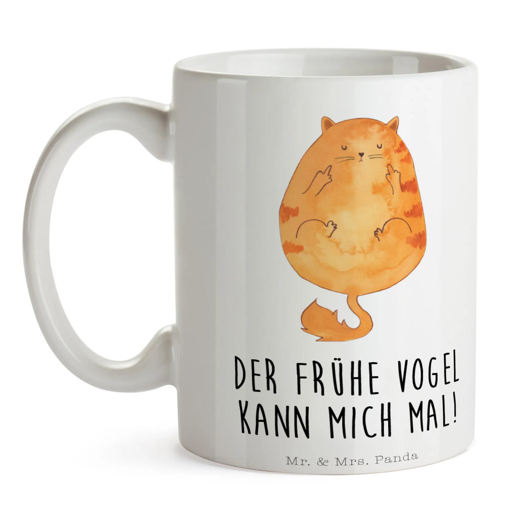 Tasse Katze Frühaufsteher Tasse, Kaffeetasse, Teetasse, Becher, Kaffeebecher, Teebecher, Keramiktasse, Porzellantasse, Büro Tasse, Geschenk Tasse, Tasse Sprüche, Tasse Motive, Kaffeetassen, Tasse bedrucken, Designer Tasse, Cappuccino Tassen, Schöne Teetassen, Katze, Katzenmotiv, Katzenfan, Katzendeko, Katzenfreund, Katzenliebhaber, Katzenprodukte, Katzenartikel, Katzenaccessoires, Katzensouvenirs, Katzenliebhaberprodukte, Katzenmotive, Der frühe Vogel kann mich mal, Morgenmuffel, Frühaufsteher, Kaffee, Katzen, Kater, Mietze