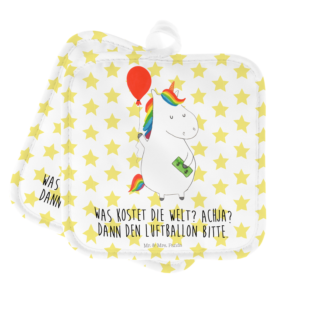 2er Set Topflappen  Einhorn Luftballon Topflappen, Topfuntersetzer, Ofenhandschuh, Topflappen Set, Topflappen lustig, Topflappen mit Spruch, Ofenhandschuhe, Topfhandschuhe, Topfhandschuh, Topflappenset, Topflappen 2er Set, Schöne Topflappen, Einhorn, Einhörner, Einhorn Deko, Pegasus, Unicorn, Luftballon, Geld, Lebenslust, Freude, Geschenk, Freundin