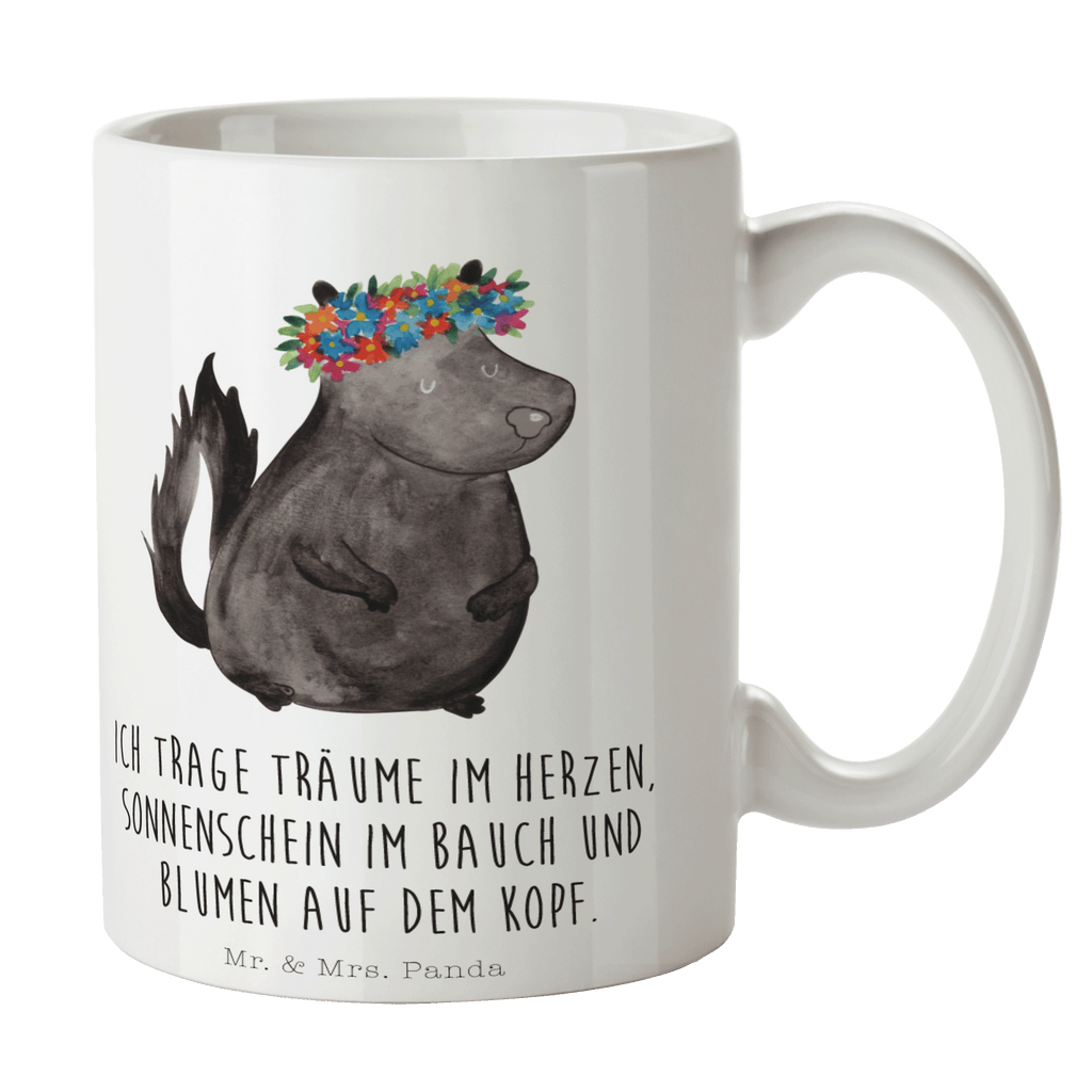 Tasse Stinktier Mädchen Tasse, Kaffeetasse, Teetasse, Becher, Kaffeebecher, Teebecher, Keramiktasse, Porzellantasse, Büro Tasse, Geschenk Tasse, Tasse Sprüche, Tasse Motive, Kaffeetassen, Tasse bedrucken, Designer Tasse, Cappuccino Tassen, Schöne Teetassen, Stinktier, Skunk, Wildtier, Raubtier, Stinker, Stinki, Yoga, Namaste, Lebe, Liebe, Lache