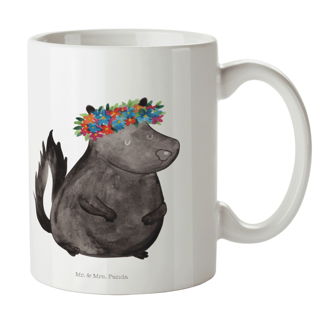 Tasse Stinktier Mädchen Tasse, Kaffeetasse, Teetasse, Becher, Kaffeebecher, Teebecher, Keramiktasse, Porzellantasse, Büro Tasse, Geschenk Tasse, Tasse Sprüche, Tasse Motive, Kaffeetassen, Tasse bedrucken, Designer Tasse, Cappuccino Tassen, Schöne Teetassen, Stinktier, Skunk, Wildtier, Raubtier, Stinker, Stinki, Yoga, Namaste, Lebe, Liebe, Lache